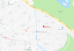 Copperbeech Osteopathy Clinic - Map of Clinic